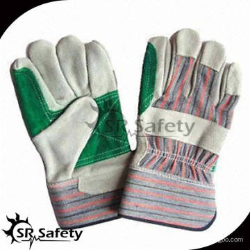 SRSAFETY mejores guantes de trabajo de cuero reforzado en guantes de seguridad guantes de ciclismo
